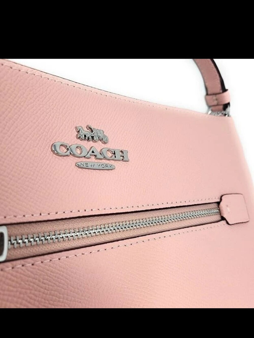 NEW! Coach Pebble Leather Rowan File Bag W/ Matching Wallet - Soft Pink 🩷 - Picture 3 of 10